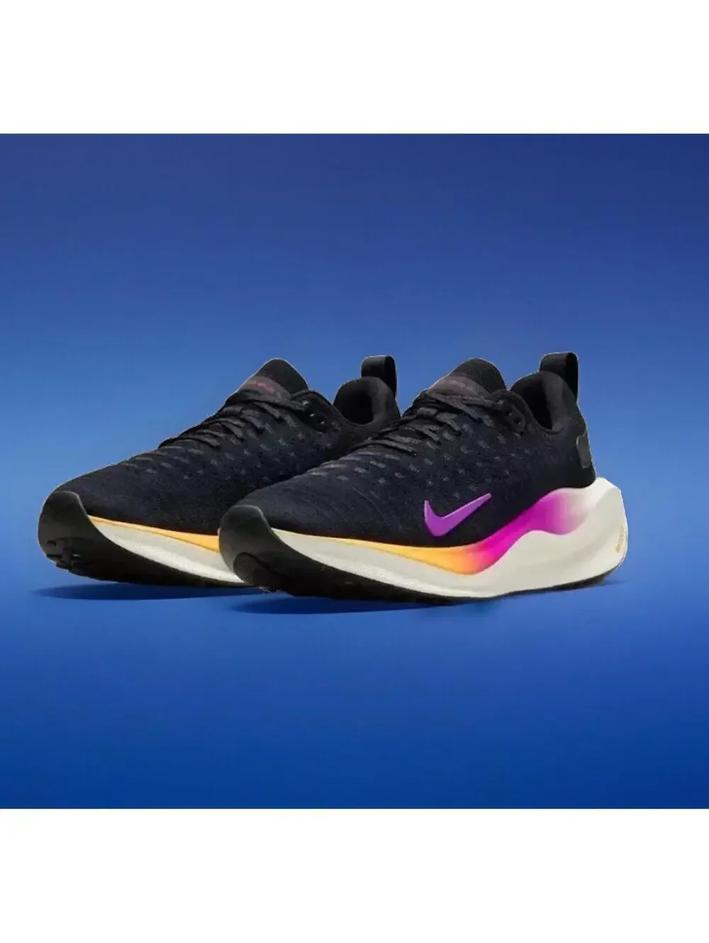 $179 Women Nike React Infinity Run 4 Running Shoes Size 6.5 Black White DR2670